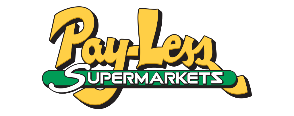 A theme logo of Pay-Less Supermarkets